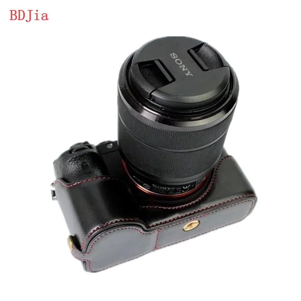 NEW ! Fashional Camera Bag Case For Sony ILCE-7RM2 A7II A7R2 A7S2 A7M2 PU Leather Half Body Set Cover With Battery Opening | Электроника