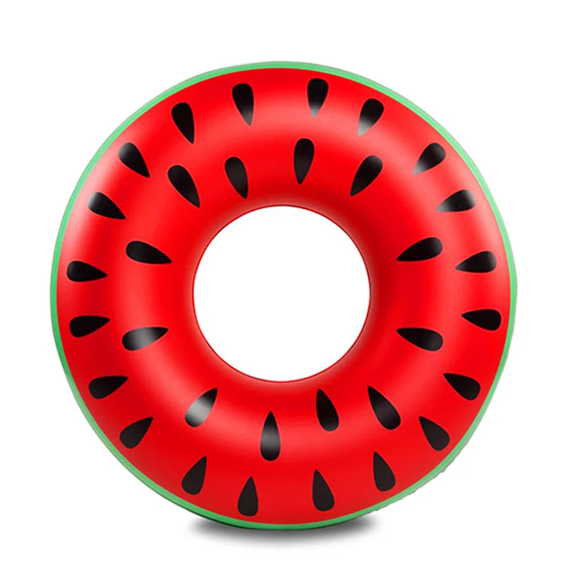 

120CM Gaint Watermelon Inflatable Adults Swimming Ring Inflatable Pool Float Circle for Women Air Mattress Buoy Beach Toys Fun
