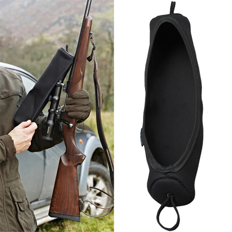 Tourbon Hunting Accessories Neoprene Rifle Scope Cover Black Color Free Shipping