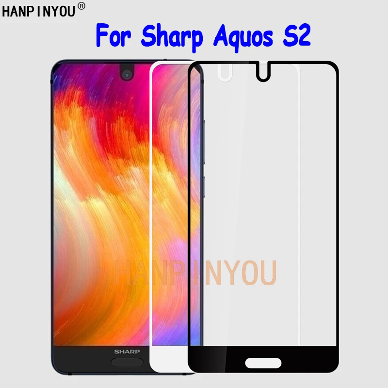 Для Sharp Aquos S2 5 &quotПолное покрытие жесткий крепкий переднее закаленное стекло