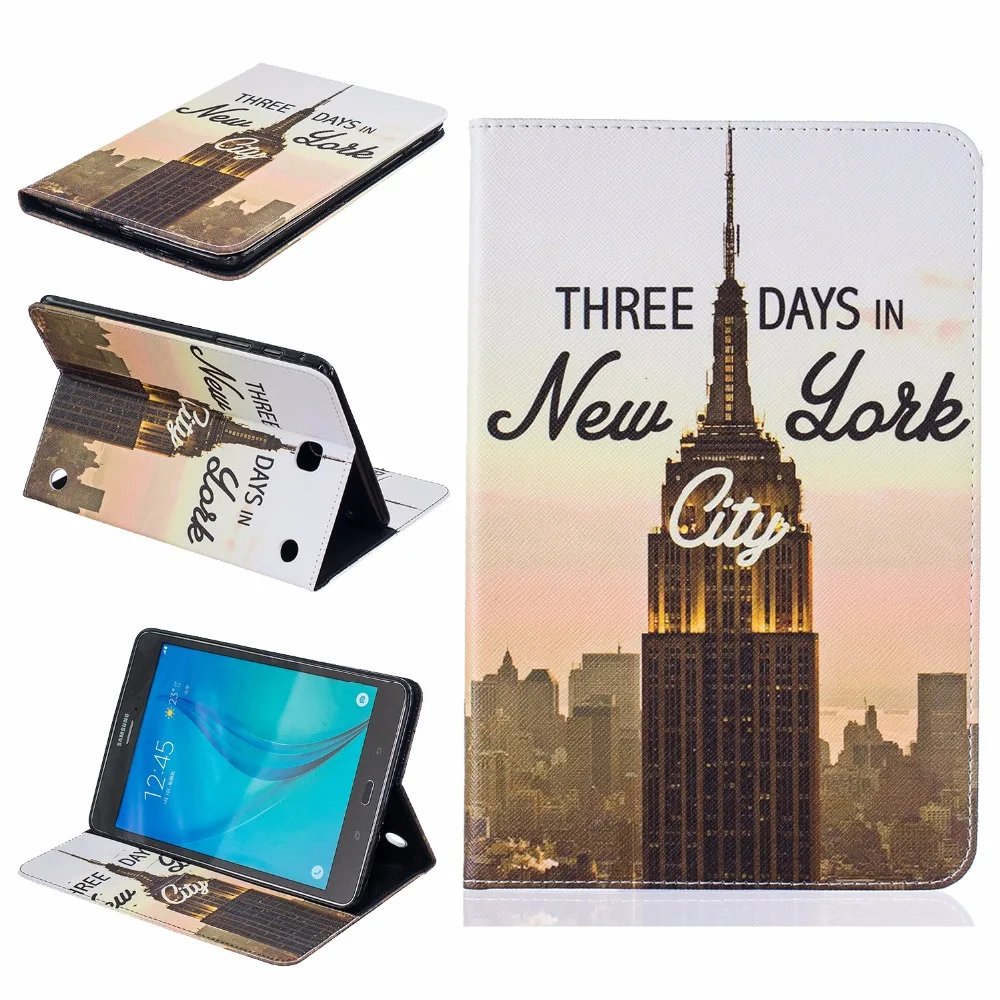 Case For Samsung Galaxy Tab A 8.0 T350 T351 SM T355 Painting PU Leather