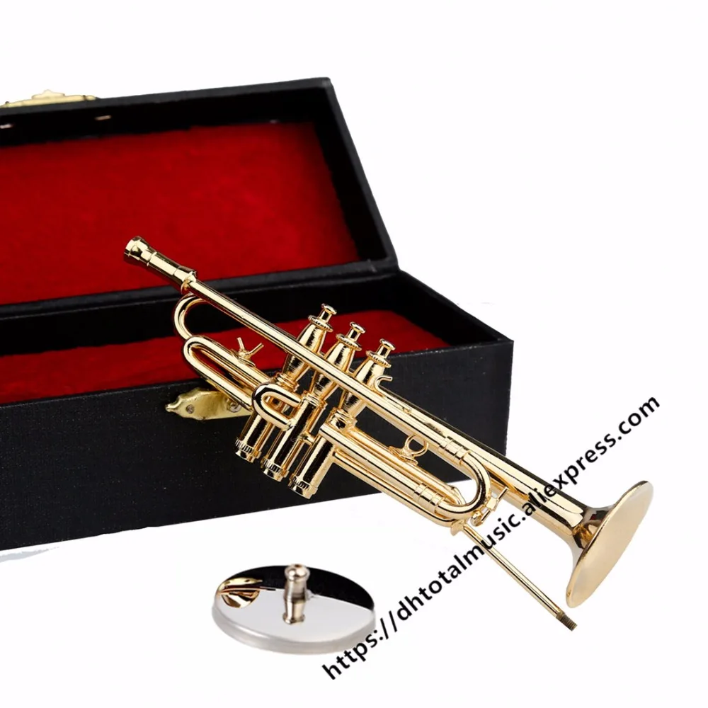 Moonassy – Mini Instrument de musique Miniature, modèle trompette,  affichage de décoration de bureau - AliExpress