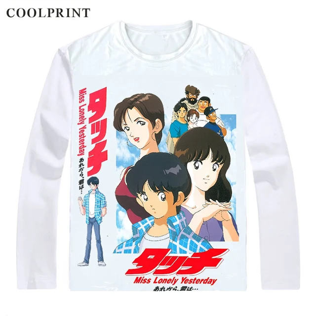 Touch Tatchi Tatsuya Uesugi Shirts Long Sleeve Shirts Anime Kazuya Uesugi Touch Tankobon Tatsuya Kazuya And Minami Cosplay Shirt T Shirts Aliexpress