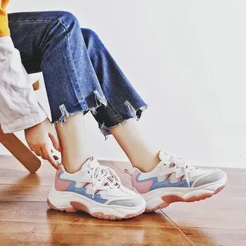 

women Sneakers spring running Shoes woman for adults Jogging sport shoes lace-up Anti Slip Woman Outdoor Breathable YA-12