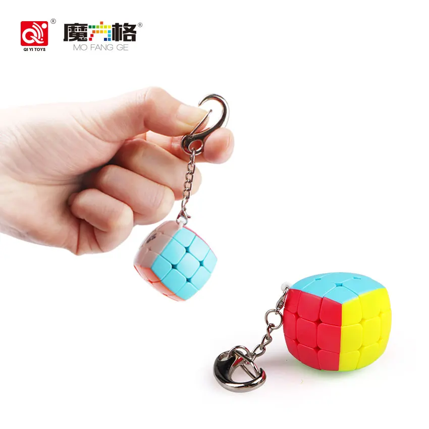 Qiyi Magic Cube Mini Keychain Speed Puzzle Neo Cubo Magico Learning Educational Toys For Children Boys Adults