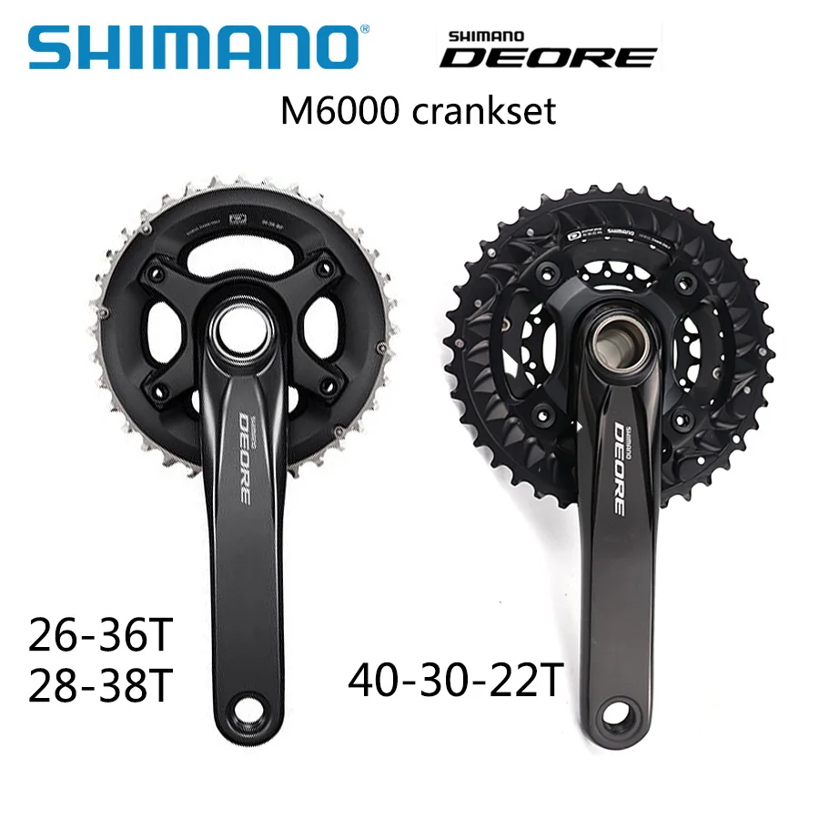 shimano DEORE M6000 crankset 20 30 Speed bike bicycle mtb crankset with bb52 Bottom Bracket 40-30-22T, 28-38t 170mm 175mm
shimano DEORE M6000 crankset 20 30 Speed bike bicycle mtb crankset with bb52 Bottom Bracket 40-30-22T, 28-38t 170mm 175mm