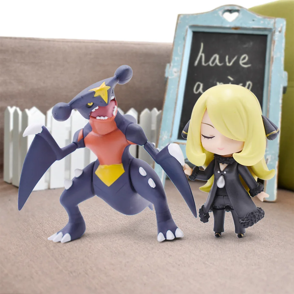 3,8-10 см 507-4 ''японское аниме фигурка Nendoroid 9,5 # Cynthia ПВХ фигурка Garchomp модель для коллекции фигурки мультфильм