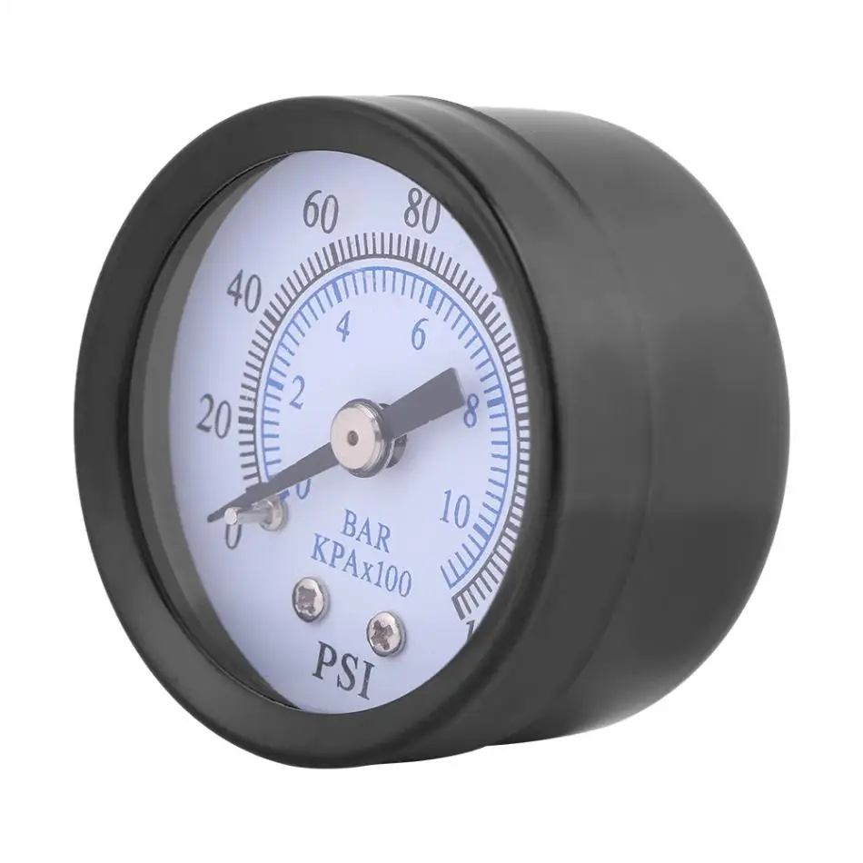 Измеритель давления воды Мини манометр для топлива воздуха масла воды 0-160psi/0-10bar 1/8 NPT резьба цифровой измеритель давления