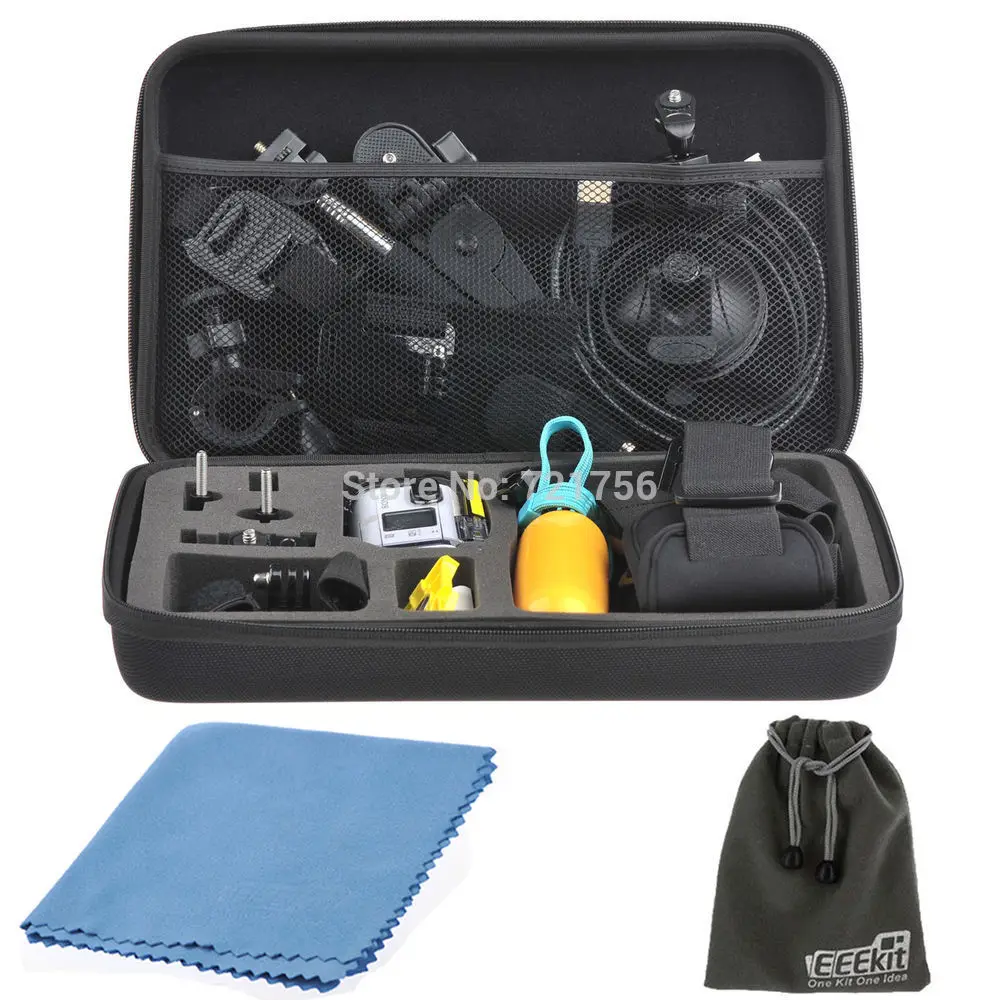 

camera Gopro Bag Large Strap For Sony Action Cam FDR-X1000V/W 4K HDR-AS20/AS100V/AS200V GoPro 3+ Hero 3 Hero 1 Hero 2 SJ4000