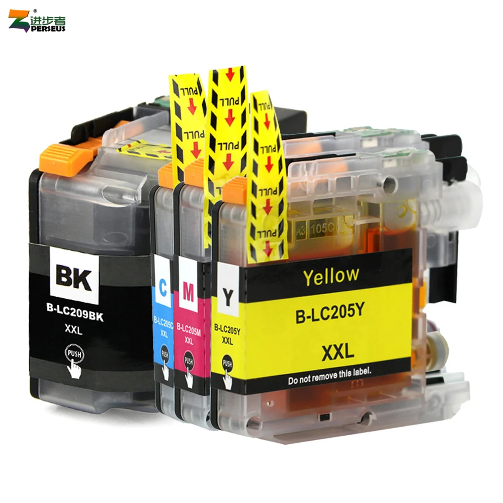 PERSEUS Ink Cartridge For Brother LC209 LC205 XL High Yield Compatible work with MFC J5520DW MFC