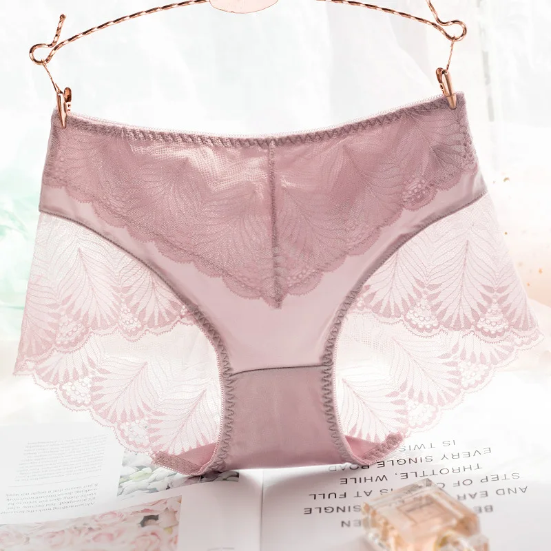 Women's Briefs Breathable Transparent Lingerie Panties Sexy Lace Female Mid-Rise Underwear Women Cotton crotchless Intimates Women's Briefs Breathable Transparent Lingerie Panties Sexy Lace Female Mid-Rise Underwear Women Cotton crotchless Intimates