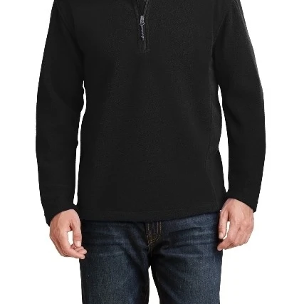 Port Authority F218 Value Fleece 1 by 4-Zip Pullover Black - 4XL (1)