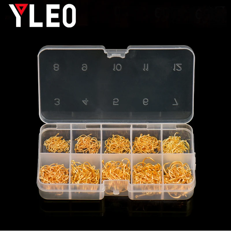 

High Carbon Steel Fish Hook Barbed 100PCS 3 -12 Series In Fly Fishing Carbon Steel Single Circle Fishhook Fly Fishing Barbed