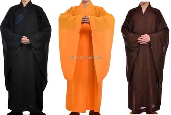 

high quality famous unisex buddhist Monks robe haiqing martial arts clothing zen abbot lay meditation uniforms 3pcs/set
