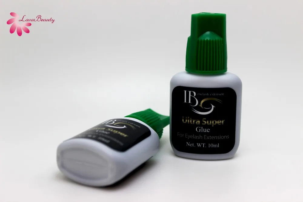 Наивысшего качества быстрая сушка клей для наращивания ресниц IB ibeauty Ультра Супер Длинные Зеленая кнопка 10 мл бутылки