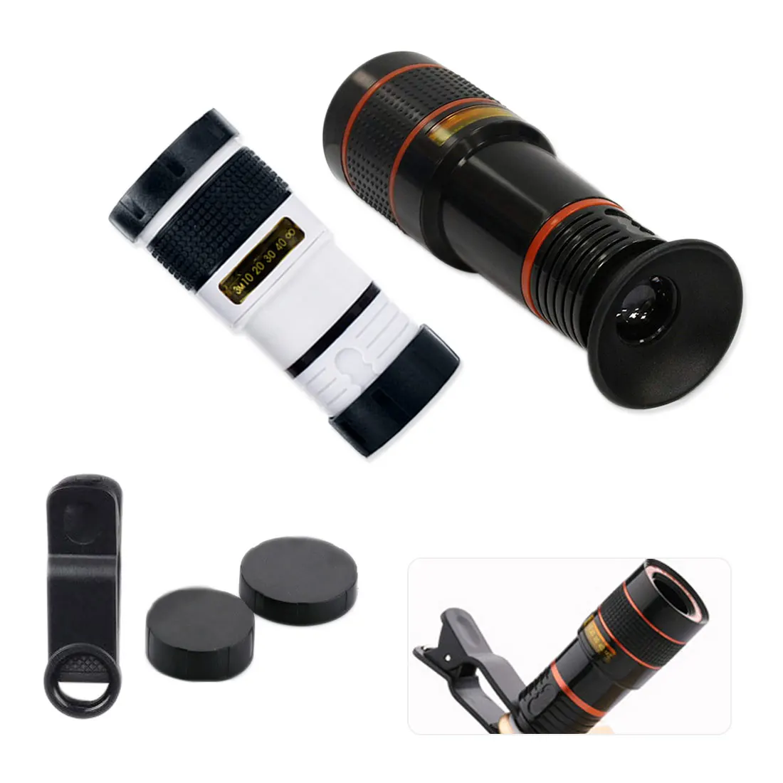 

8X Universal Zoom Lens Telephoto Lens Zoom Effect High-definition Lens Long Focus camera lens for cell phone