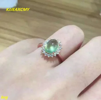 

KJJEAXCMY Fine jewelry Fine 925 silver natural fluorescent grape stone female ring