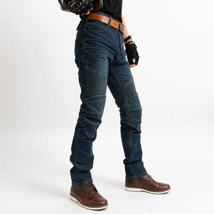 Calças de Brim ao ar Livre da Motocicleta Calças de Corrida Jeans com Joelheiras Nova Motocicleta Jeans Equitação 2019 18 brim ao ar livre da motocicleta calças