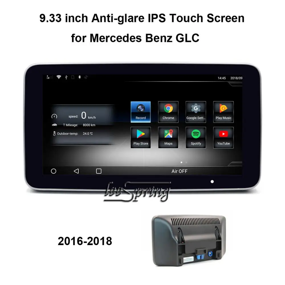 Cheap 9.33 inch Car Android Multimedia Player for Mercedes Benz GLC 2016-2018  Anti-glare IPS Touch Screen 1