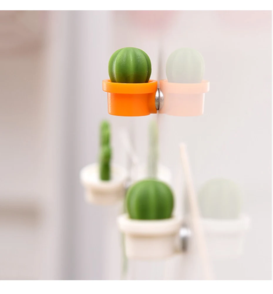 Mini Succulent Plant magnets for refrigerators for Kitchen 04