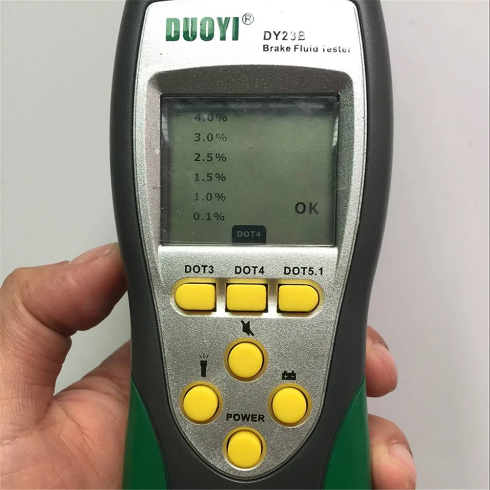 

Brake Fluid Tester Goose Neck Oil Inspection Detector 2.2'' LCD DOT3 DOT4 DOT5 5.9