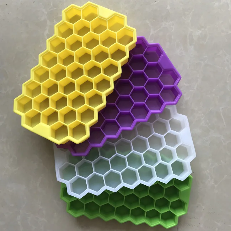 

Spot wholesale silicone ice lattice honeycomb shaped mold