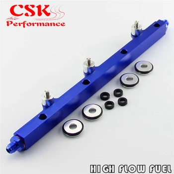 

High Flow Billet Fuel Rail Kit Fit For 92-96 Mitsubishi Lancer Evolution EVO 1 2 3 4G63 Purple/Blue
