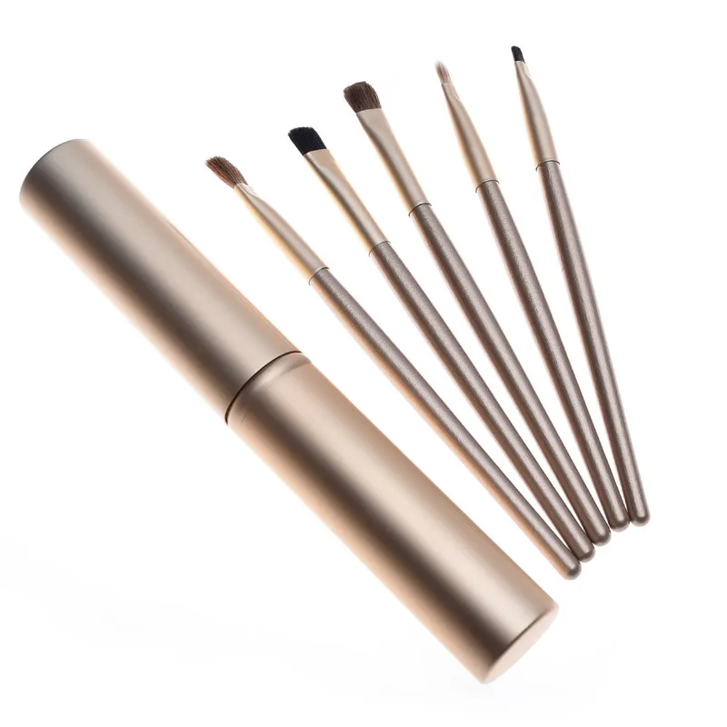 

5pcs Travel Portable Mini Eye Makeup Brushes Set Reals Eyeshadow Eyeliner Eyebrow Brush Lip Make Up Brushes kit Professional