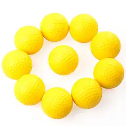 Высокое качество 10 шт. Balls Учебное пособие Пластик мяч для гольфа спорта на открытом воздухе желтый Мячи для гольфа Практика Обучение