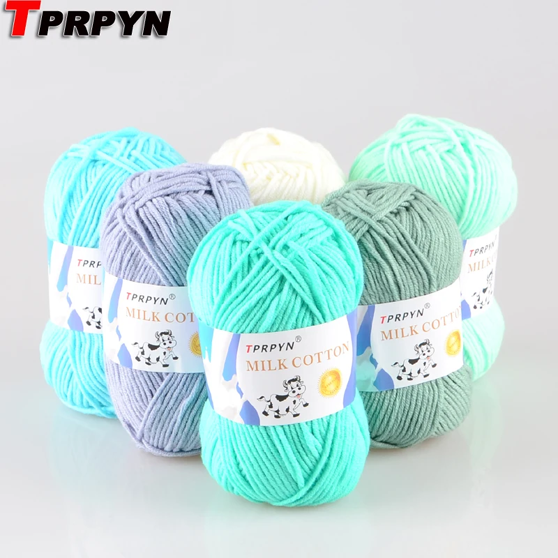 TPRPYN 1Pc=50g 95M Crochet Product Yarn Max 68% OFF For Knitting Milk Cotton Ya Knit