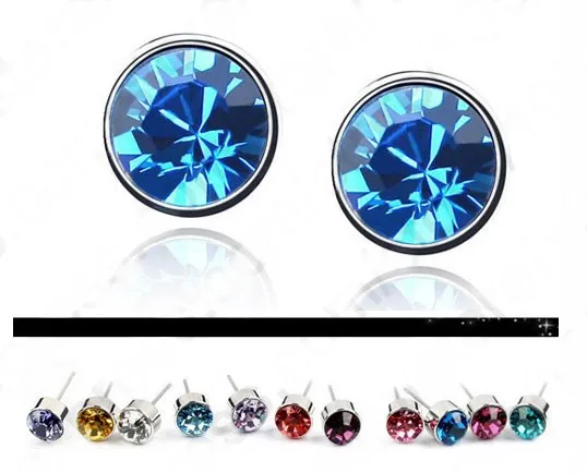 JEXXI-Wholesale-Lots-20PCS-10Pairs-925-Sterling-Silver-AAA-Colorful-Crystal-Woman-Stud-Earrings-Back-Stoppers_