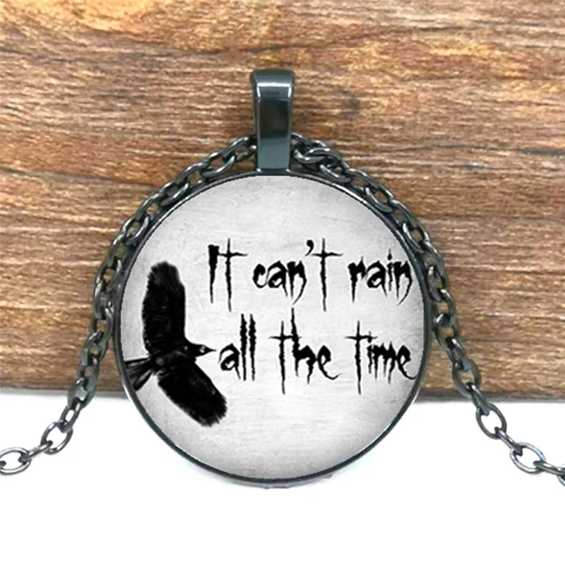 Специальное предложение: ожерелье с надписью it't rain all the time Эрик дравен ворона