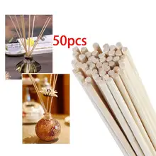 50 шт. Ароматический диффузор Сменные Ротанговые тростниковые палочки освежитель воздуха Духи наклейка для дома автомобиля удалить запах дыма