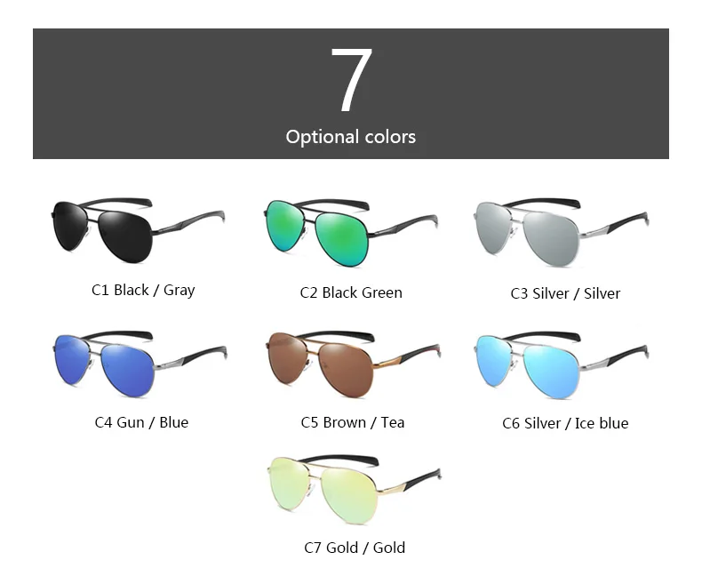 Rfolve классический Pilot, поляризационные солнцезащитные очки для женщин Для мужчин бренд HD очки, подходят для вождения, солнцезащитные очки