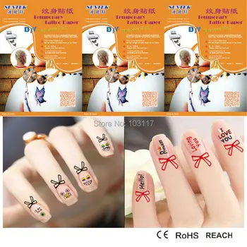 

Blank Tattoos Sticker Temporary Tattoo New Design Nail Edge Stickers Water Transfers Decal Paper