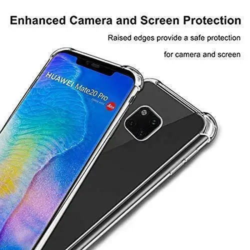 Прозрачные силиконовые чехлы для Huawei Mate 20 Pro Lite Мягкий ТПУ Прозрачный задний