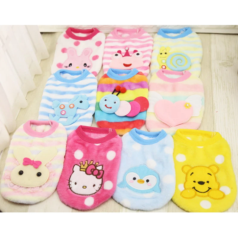 2018 New Autumn/Winter Cartoon Dog Clothes for Small Dogs Chihuahua Yorkie Clothing Pet Puppy Cat Coats Jacket Warm Soft Fleece 2018 New Autumn/Winter Cartoon Dog Clothes for Small Dogs Chihuahua Yorkie Clothing Pet Puppy Cat Coats Jacket Warm Soft Fleece