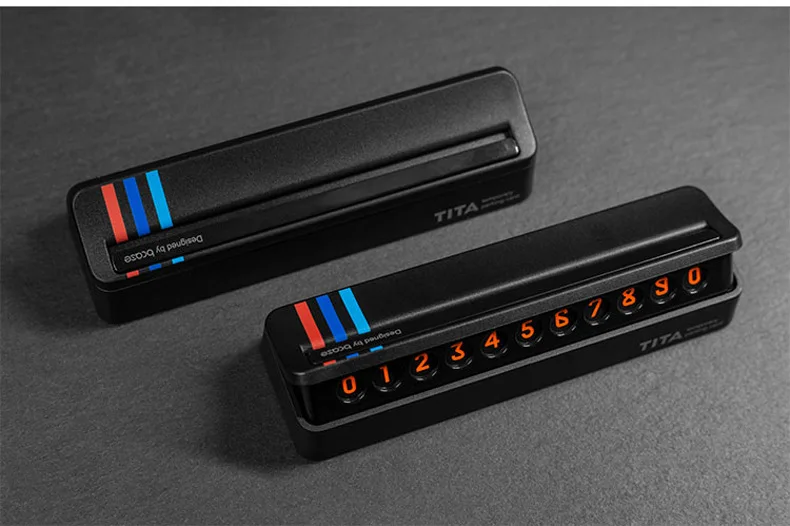  1 PCS Car Temporary Parking Card Phone Number Card Plate Hidden Design Car Accessories for BMW
