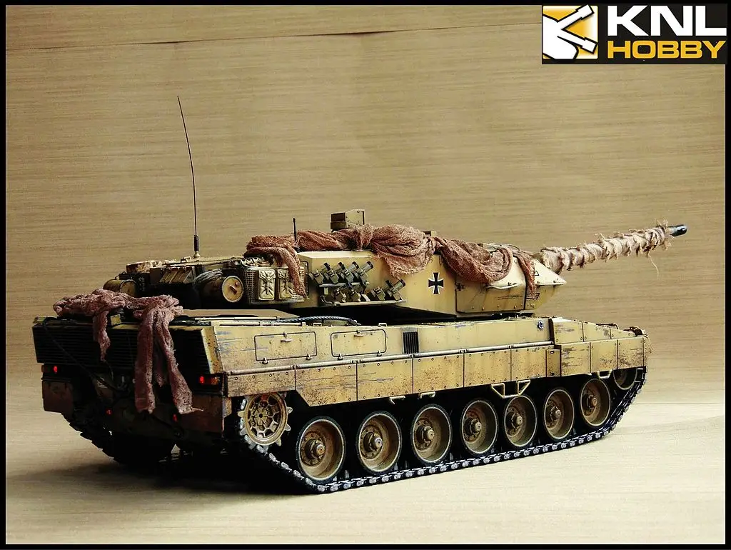 KNL хобби песочное покрытие Леопард 2A6 Танк дистанционного управления 1/16 масштаб Танк ручная живопись танк