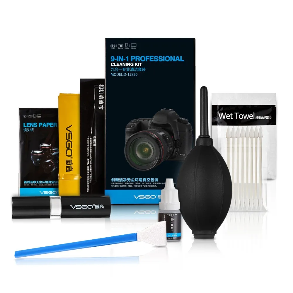 Buy 9 in 1 Camera Cleaning Kit professional SLR camera clean suits for Canon