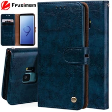 Винтажный кожаный чехол кошелек для Samsung Galaxy S8 S9 Plus S7 S6 edge S5 neo S4 S3