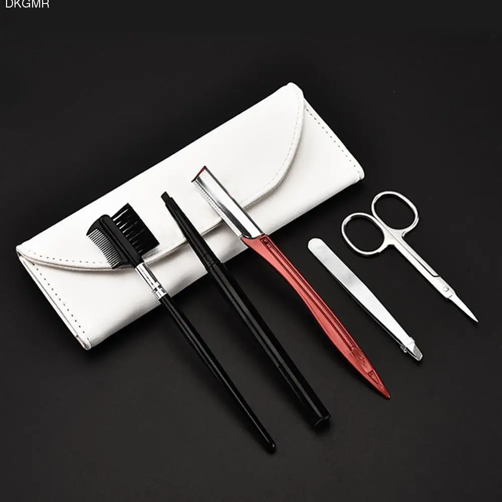 Portable 5pcs/set Eyebrow Shaping Scissors Tools Stainless Steel
