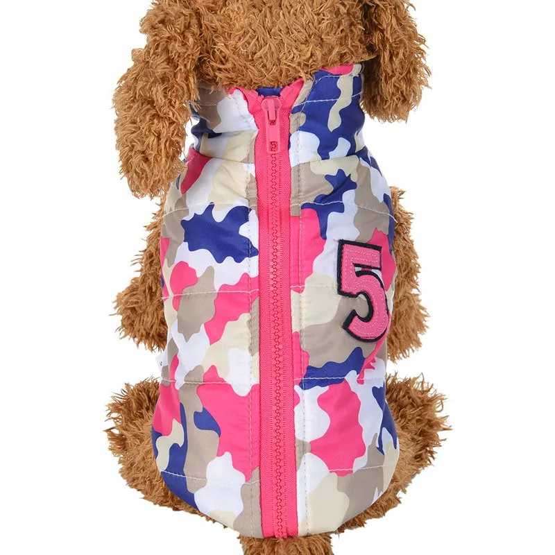 

2018 New arrival Print Pet Dog Coat Winter Puppy Jacket Outfit Warm Chihuahua Dog Clothes For Small Dogs
