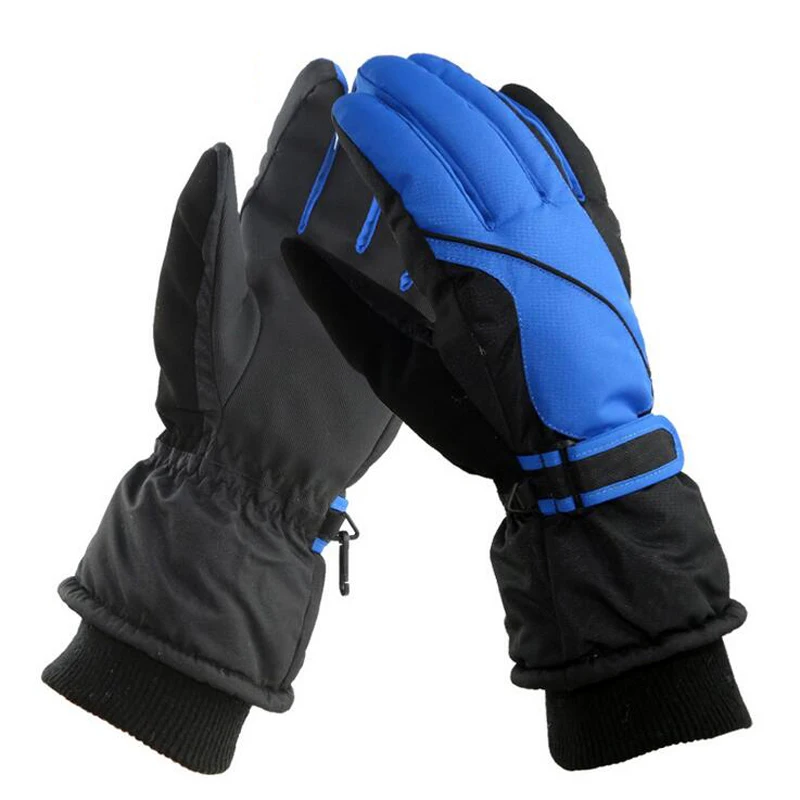 Водонепроницаемые лыжные перчатки для мужчин и женщин, теплые лыжные перчатки для сноуборда, снегохода, езды на мотоцикле, зимние уличные велосипедные перчатки