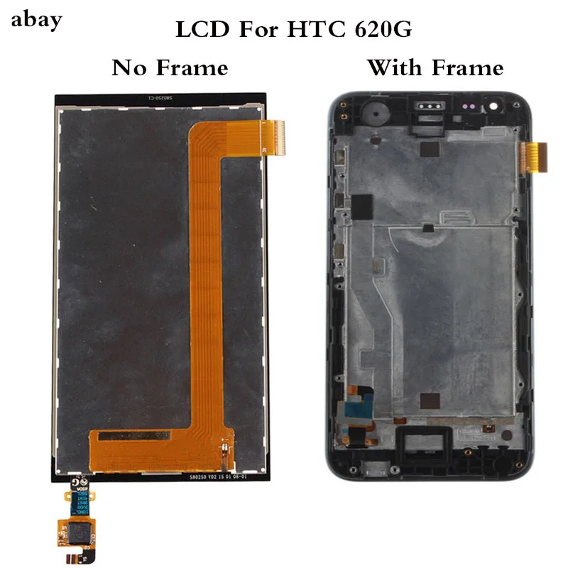 

5.0 Inch For HTC Desire 620G LCD Touch Screen with Frame For HTC Desire 620G Display Digitizer Replacement Parts 620 620U 620T