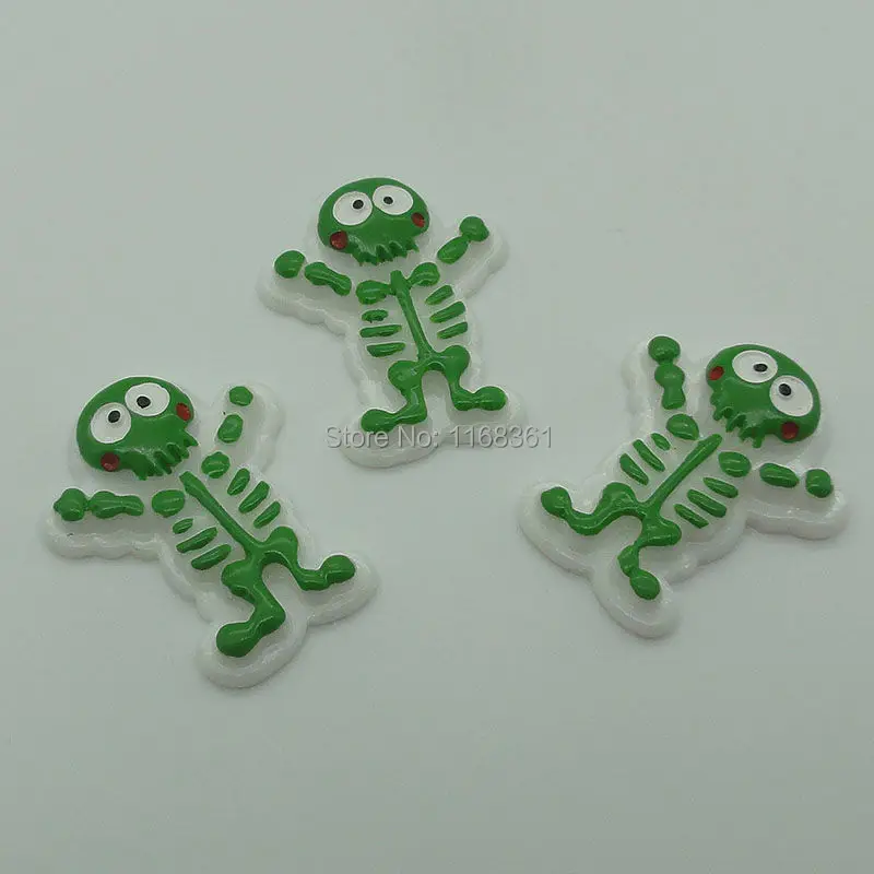 1pcs/lot resin flatback lovely Skull man 30mm Cabochons Scrapbooking Hair Bow Center DIY Christmas decration C109-3