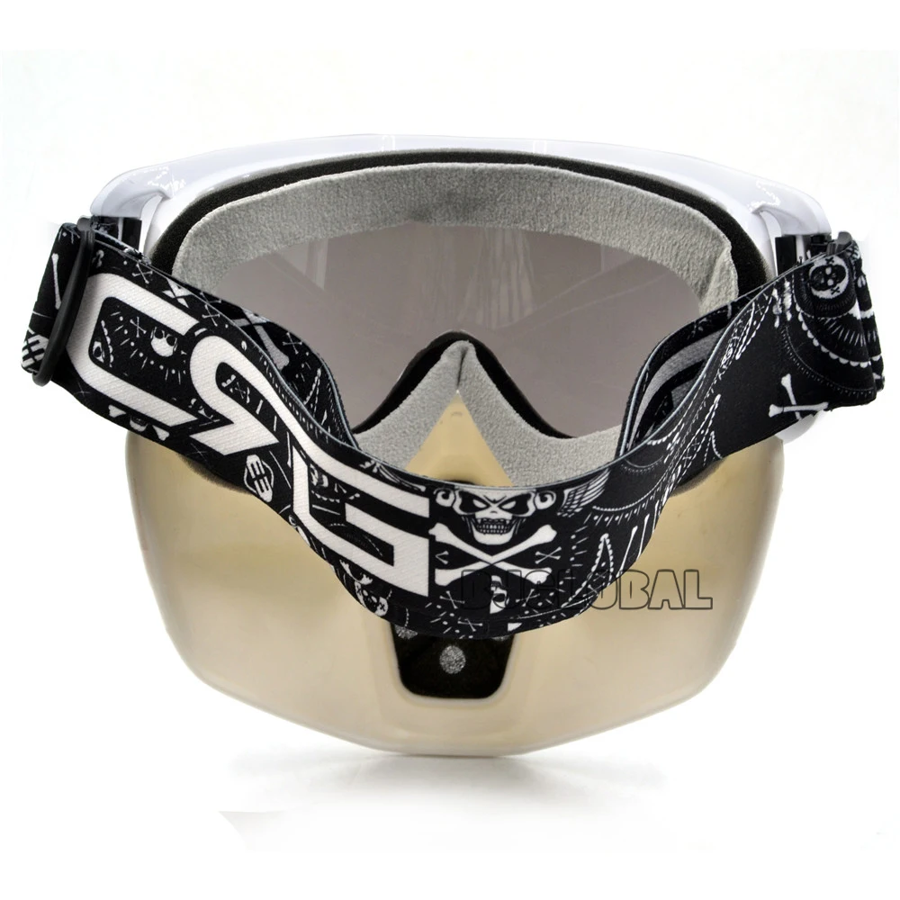 Bjglobal мотоцикла очки для маска мотокросса шлем очки Off-дорога скейт солнца горнолыжных шлемов маска очки