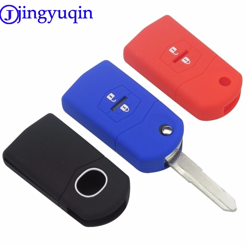 jingyuqin-10ps-remote-2-buttons-silicone-car-styling-key-cover-case-for