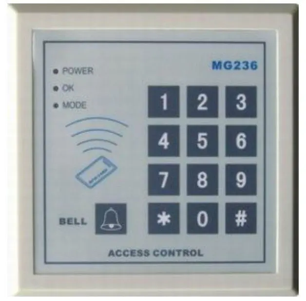 

Free shipping ,125KHZ Single Door Access Control with keypad, + two supper card for add or dele card, support  EM card,min:1 lot
