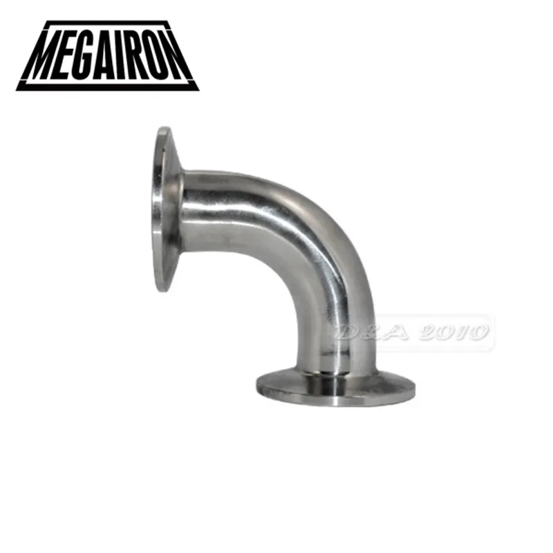 

MEGAIRON 1" Pipe OD 25mm Stainless Steel SS316 Sanitary 90 Degree Elbow Weld Ferrule OD 50.5mm fit 1.5" Tri Clamp